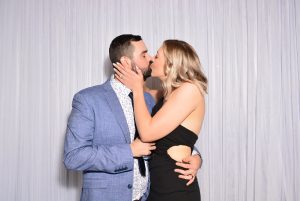 Photography Booth wedding passionate kiss