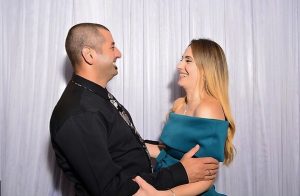 Photo booth hire Sydney couple holding arms