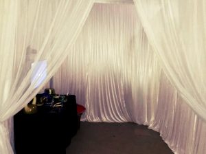 Enclosed photography booth birthday