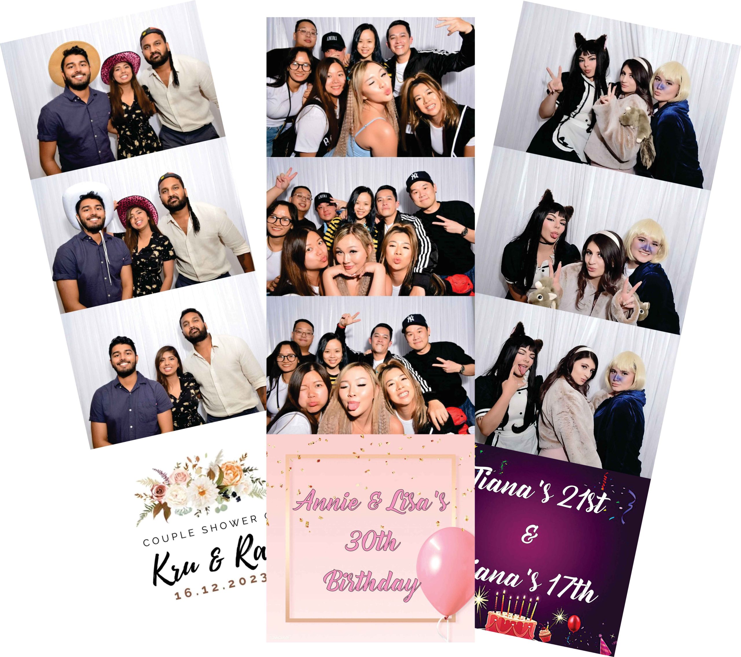 Photo booth hire Sydney photo strips