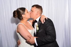 Photoshoot booth wedding bride and groom